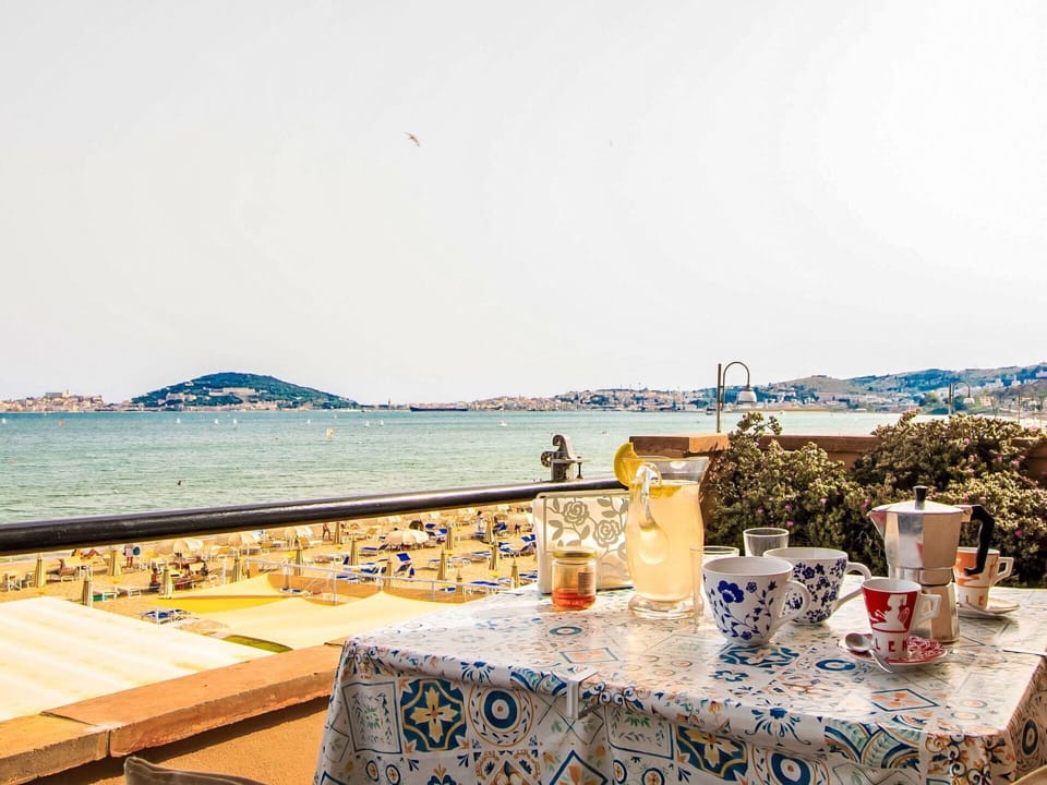 Summer, Outdoor Furniture, Chair, Sea, Restaurant, Tablecloth, Ocean, Coast, Outdoor Table, Umbrella