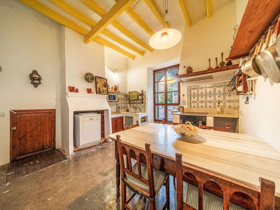 Furniture, Flooring, Interior Design, Wood, Ceiling, Floor, Kitchen, Room, Lighting, Home
