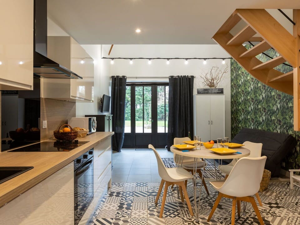 Furniture, Cabinetry, Countertop, Chair, Table, Wood, Lighting, Interior Design, Kitchen, Flooring