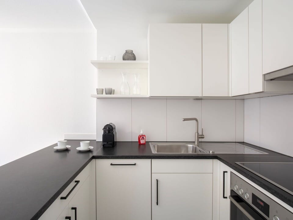 Cabinetry, Kitchen Sink, Sink, Countertop, Tap, Kitchen, Interior Design, Wood, Floor