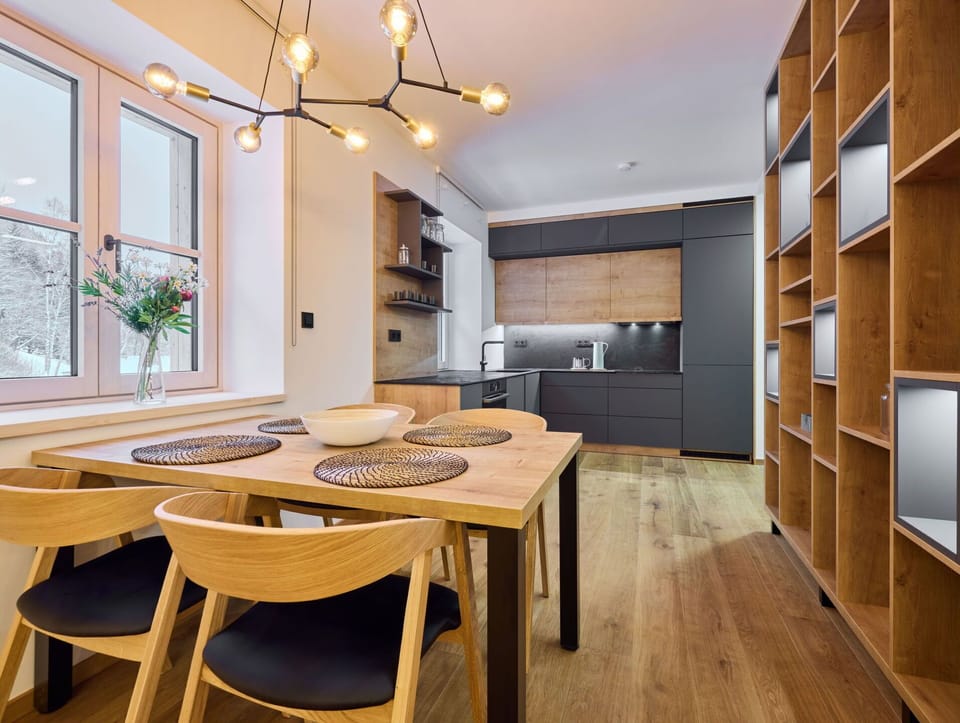 Table, Furniture, Property, Window, Wood, Chair, Lighting, Interior Design, Cabinetry