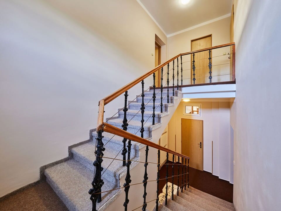 Property, Stairs, Wood, Interior Design, Paint, Floor, Flooring, Wood Stain, Baluster