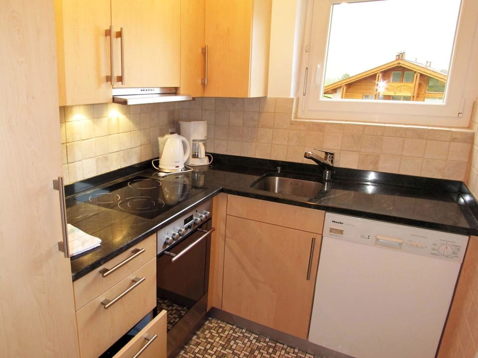 Countertop, Cabinetry, Kitchen Sink, Sink, Property, Tap, Plumbing Fixture, Window, Kitchen Stove, Kitchen