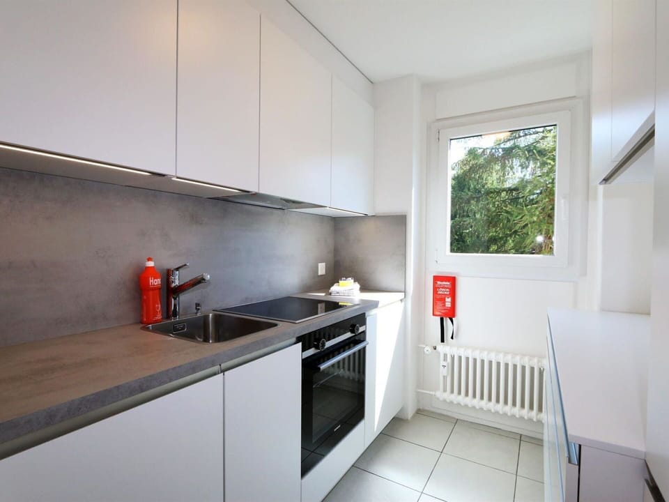 Cabinetry, Property, Countertop, Tap, Kitchen Stove, Sink, Kitchen, Kitchen Appliance, Wood, Window