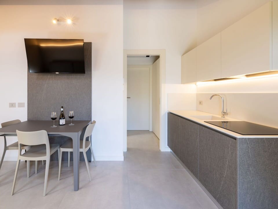 Cabinetry, Furniture, Property, Building, Sink, Countertop, Table, Wood, Lighting, Tap