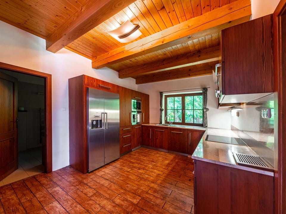Cabinetry, Building, Window, Countertop, Door, Wood, Interior Design, Flooring, Kitchen Appliance, Floor
