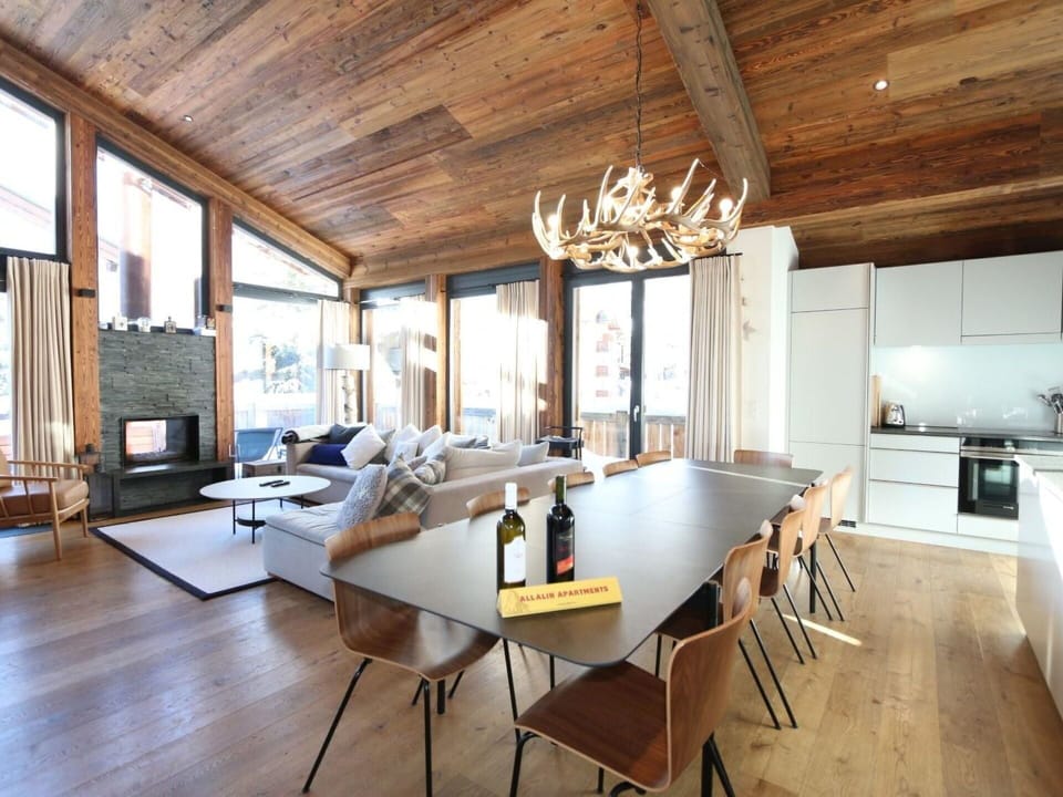 Furniture, Table, Window, Couch, Wood, Chair, Interior Design, Building, Floor, Beam