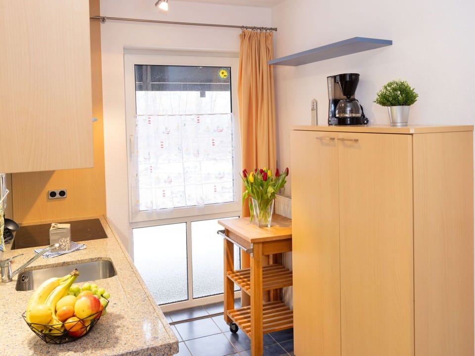 Kitchen, Furniture, Wood, Interior Design, Countertop, Flooring, Major Appliance, Kitchen Appliance, Room, Floor