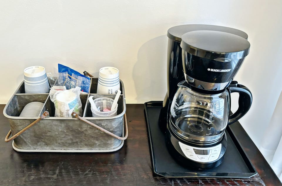 Complimentary coffee