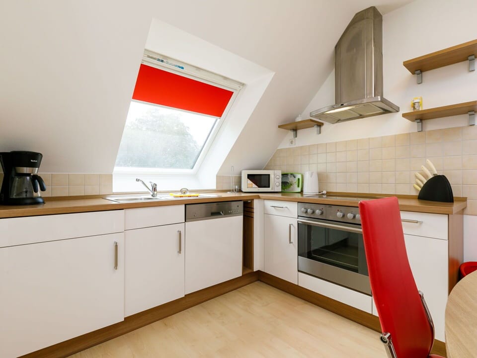 Cabinetry, Countertop, Kitchen Stove, Sink, Kitchen Appliance, Kitchen, Home Appliance, Wood, Interior Design, Flooring