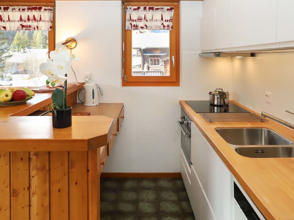 Kitchen Sink, Sink, Cabinetry, Countertop, Picture Frame, Plumbing Fixture, Tap, Kitchen, Interior Design, Wood