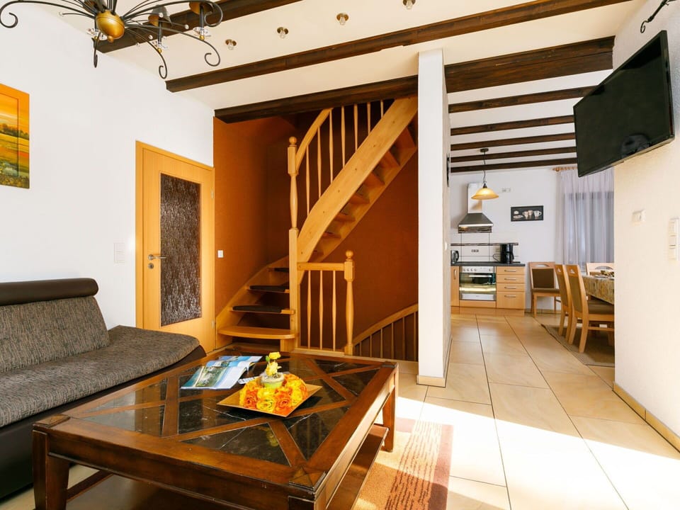 Furniture, Table, Couch, Orange, Wood, Interior Design, Yellow, Flooring, Floor, Living Room