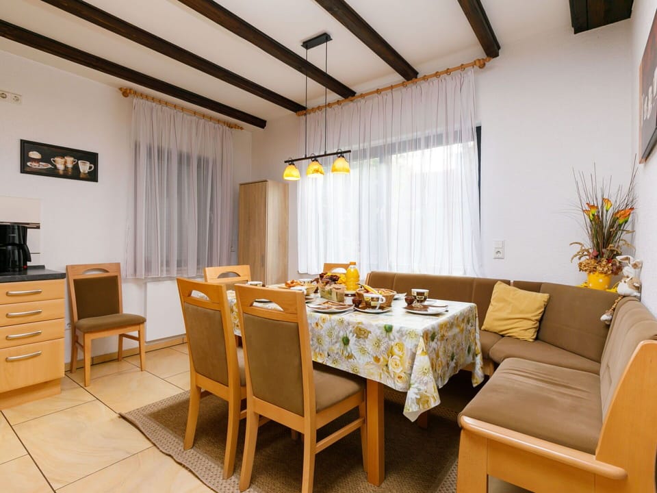 Table, Furniture, Chair, Building, Plant, Wood, Interior Design, Orange, Architecture, Yellow