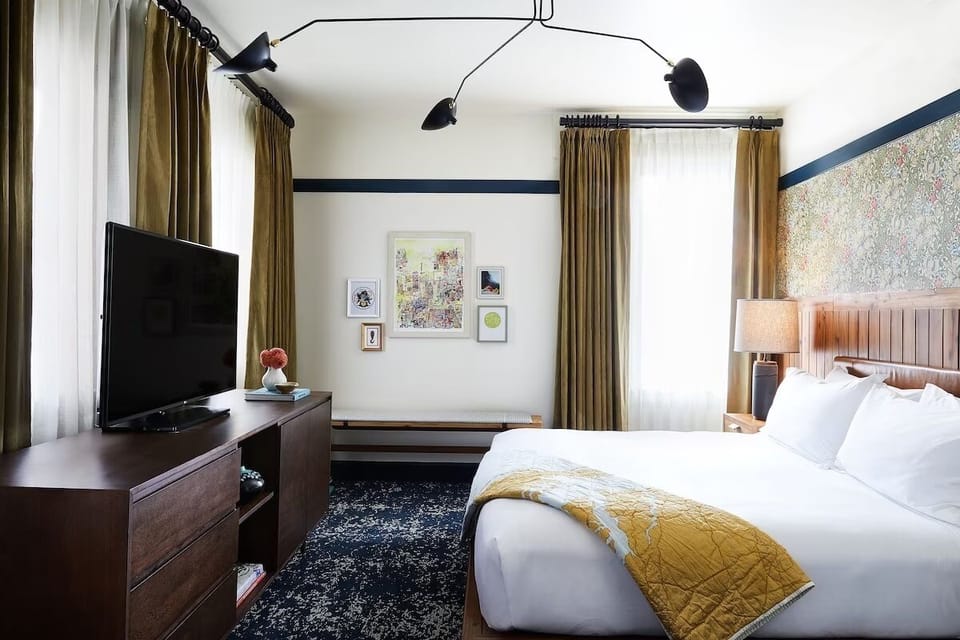 Relax after exploring with cozy bedding and in-room entertainment