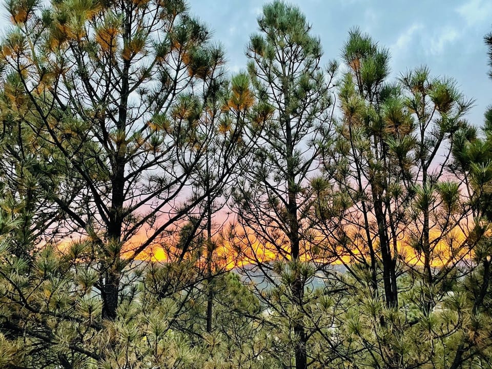 Sunset from the balcony