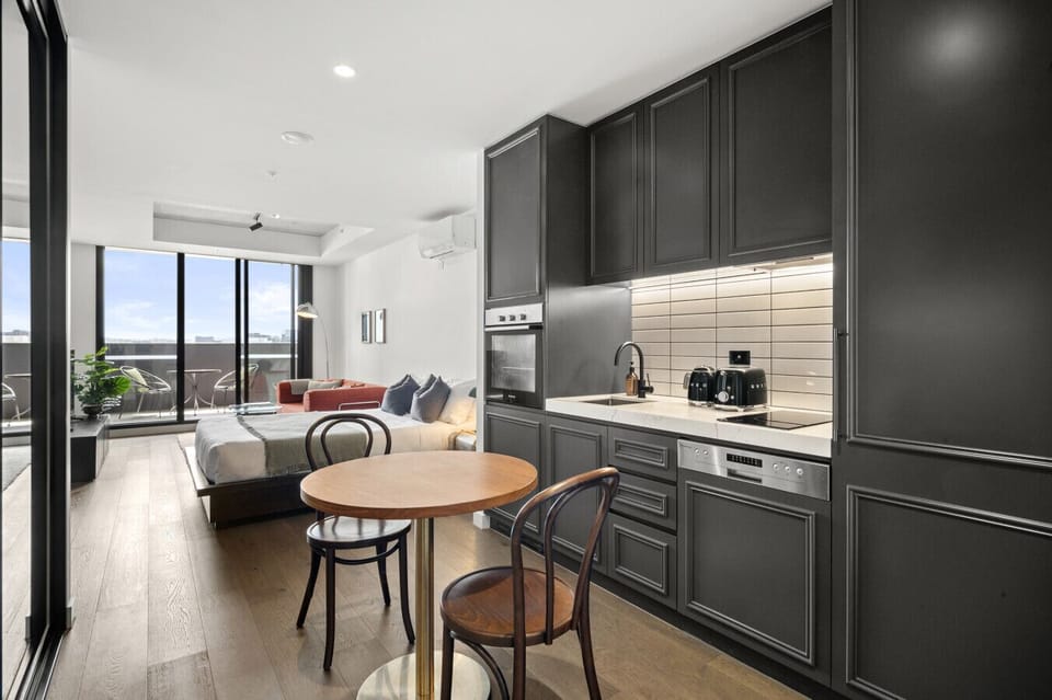 This studio has everything you need for a comfortable stay in Melbourne