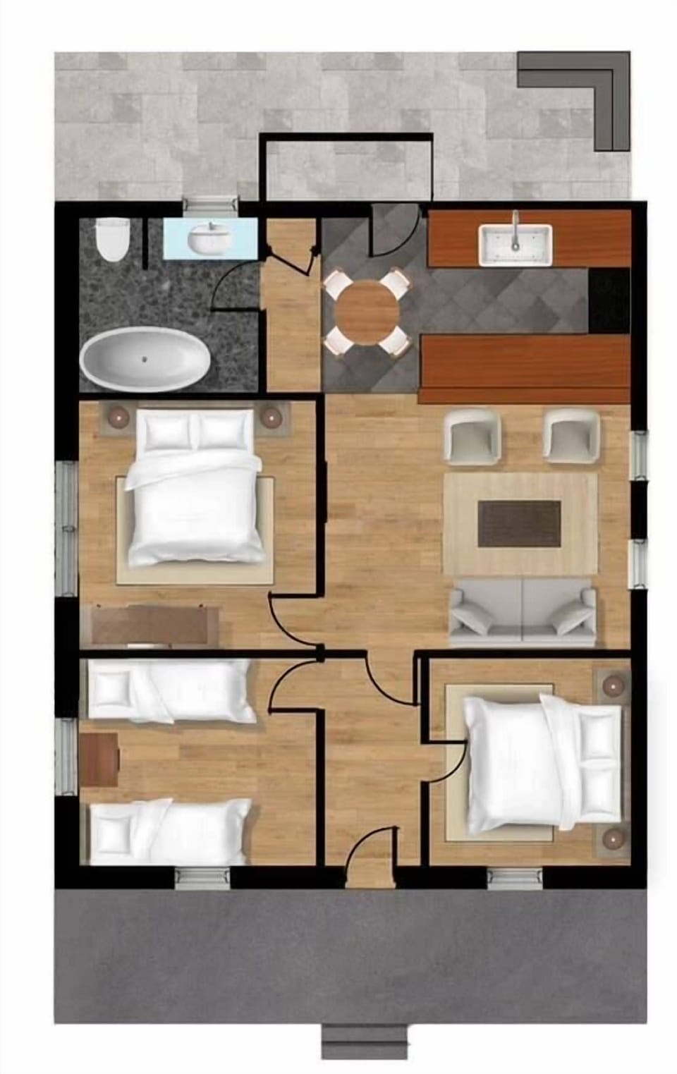 Cottage floor plan