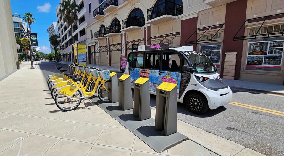 Free Transportation (Ride Circuit app)Bike Rental (BrightBike app)