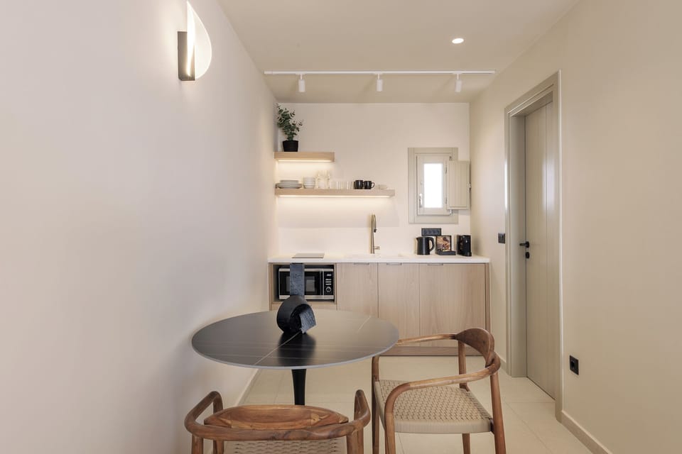 Kitchen and dinning table.