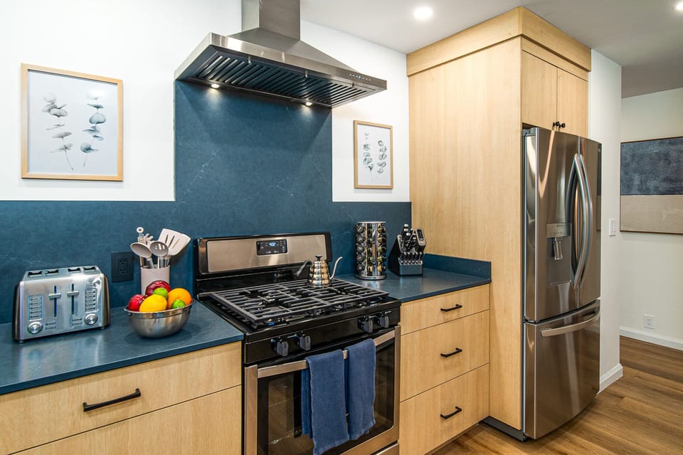 Fully stocked kitchen