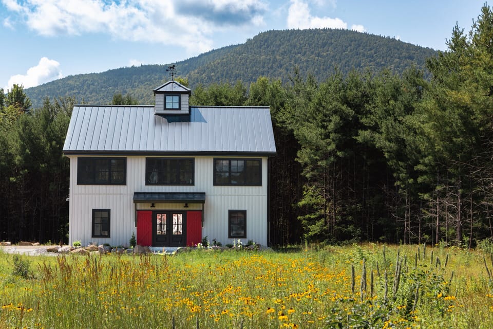 Welcome to the Gray Barn Getaway! Natural field with wildflowers in season.