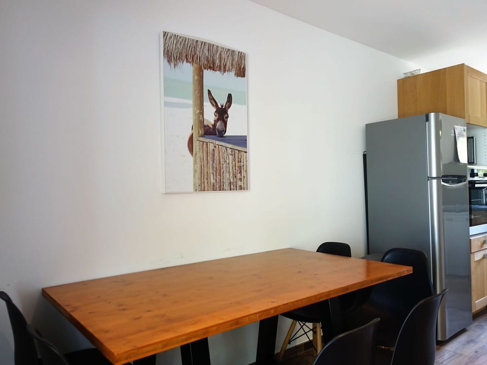 Furniture, Building, Table, Cabinetry, Wood, Kitchen Appliance, House, Flooring, Chair, Hardwood