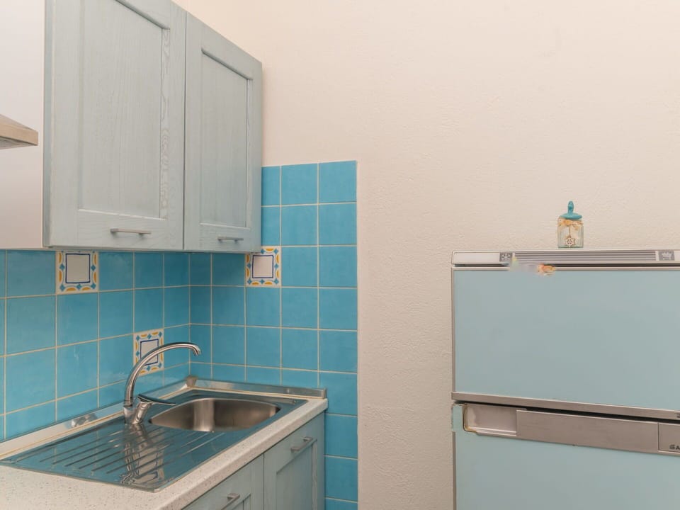 Kitchen Sink, Cabinetry, Sink, Azure, Tap, Plumbing Fixture, Kitchen Appliance, Kitchen, Floor, Aqua
