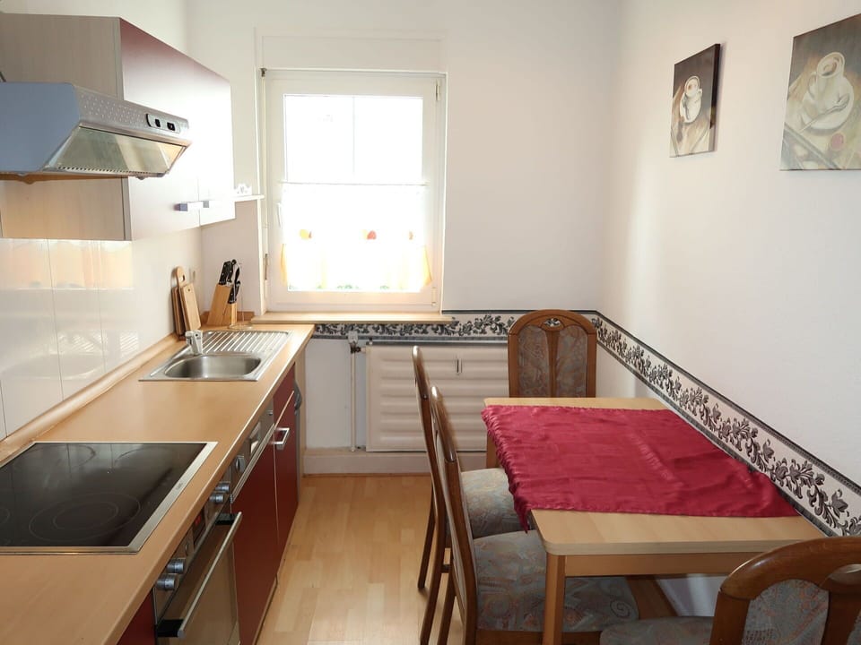 Furniture, Cabinetry, Property, Kitchen Sink, Sink, Countertop, Window, Table, Wood, Interior Design