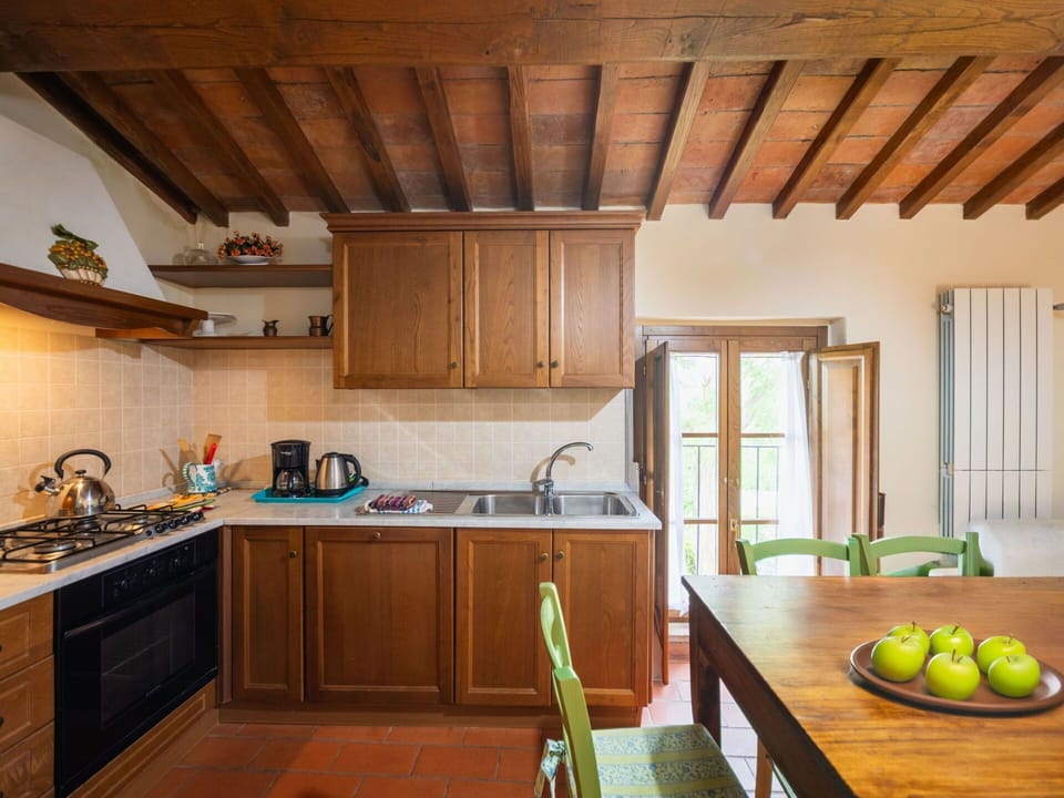 Interior Design, Furniture, Kitchen, Flooring, Wood, Countertop, Floor, Ceiling, Kitchen Appliance, Cabinetry