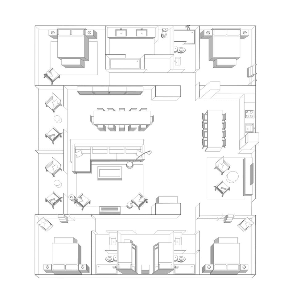 Picture the flow with a clear, spacious floor plan.