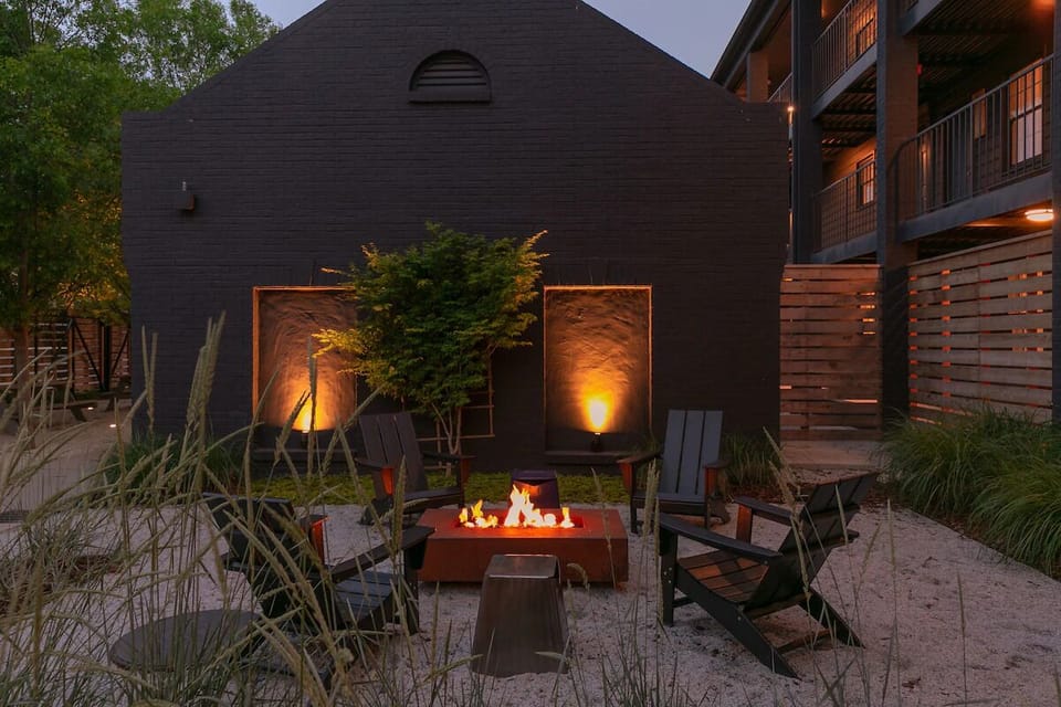 Gather by the fire pit for cozy evening conversations.