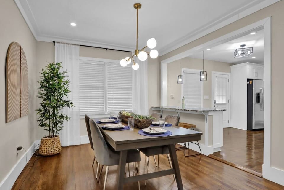 Our elegant dining table for 6 sets the stage for memorable meals!