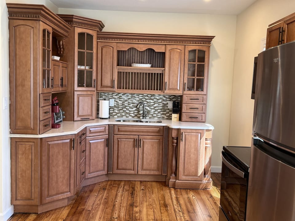 Beautiful updated kitchen...if you saw the before pics!!