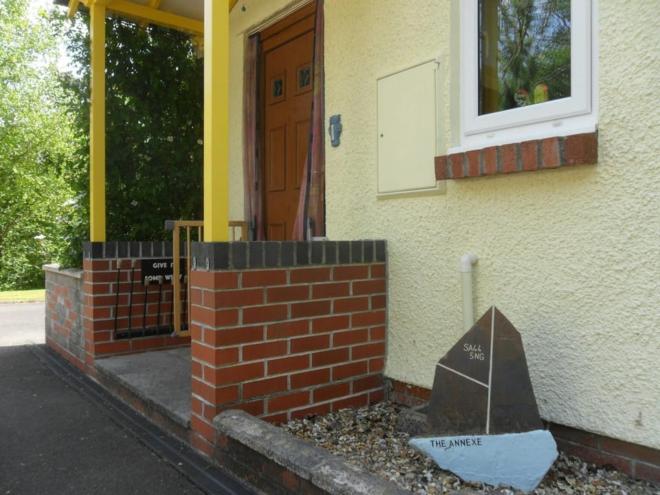 Front door with porch