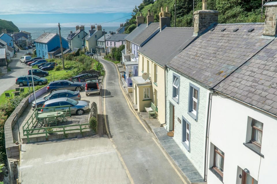 View of the cottage along the street