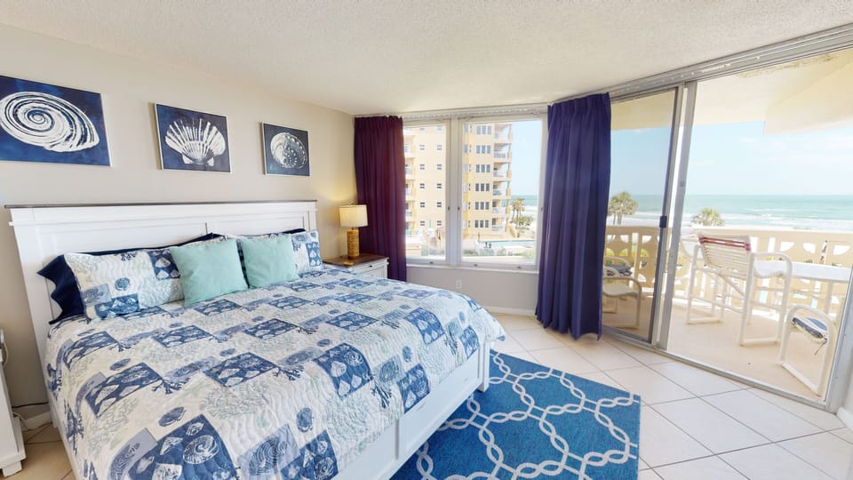 Wake up to stunning sunrises in this beautiful primary suite.