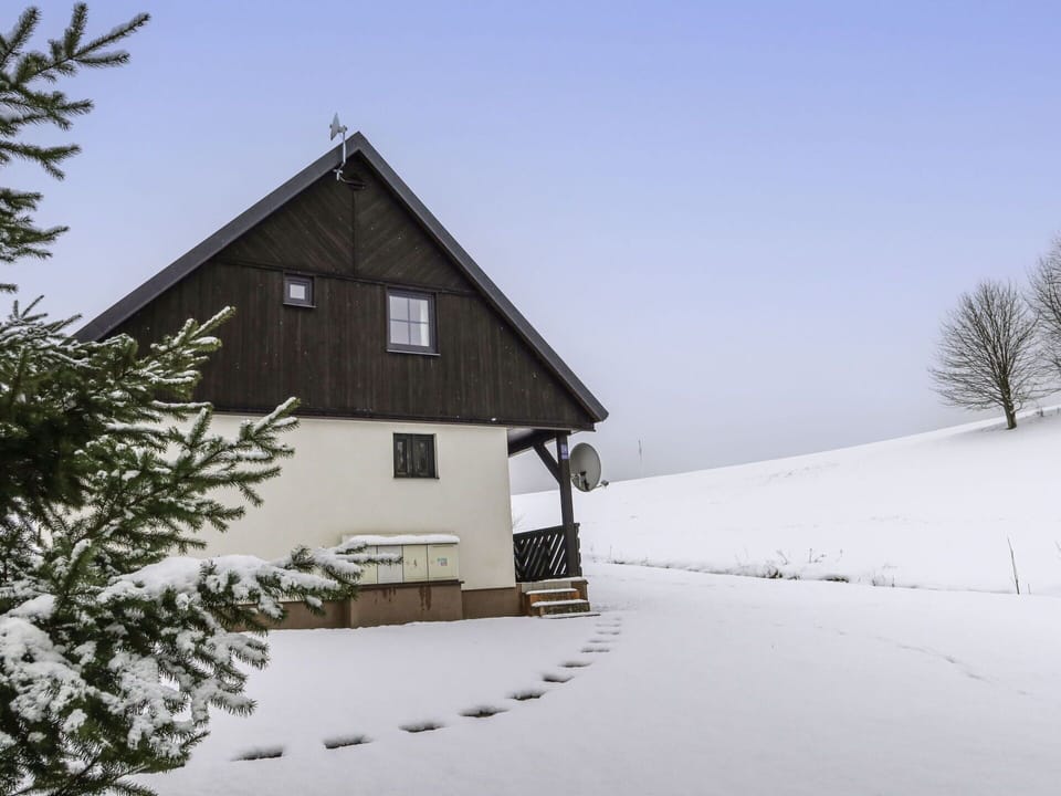 Sky, Building, Plant, Snow, Window, House, Slope, Tree, Cottage, Freezing