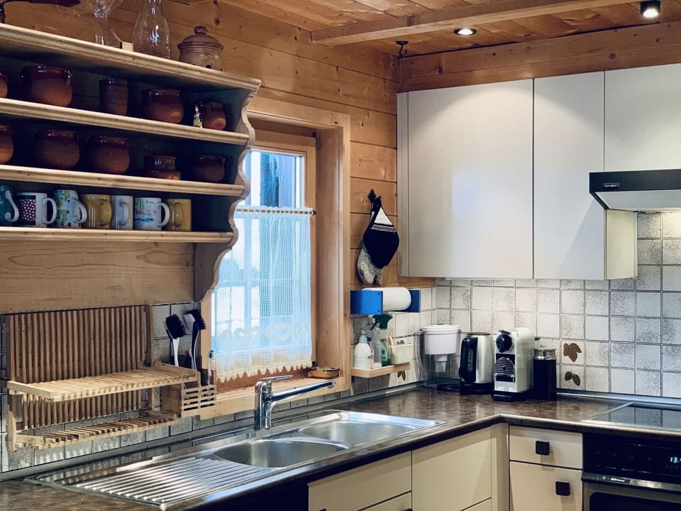 Kitchen Sink, Cabinetry, Countertop, Property, Sink, Tap, Wood, Kitchen, Lighting, Interior Design