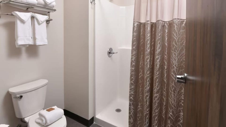 Refresh after adventures with a clean shower and plush towels.