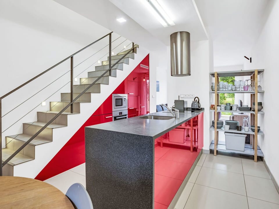 Flooring, Interior Design, Floor, Ceiling, Kitchen, Furniture, Home, Room, Door, Countertop