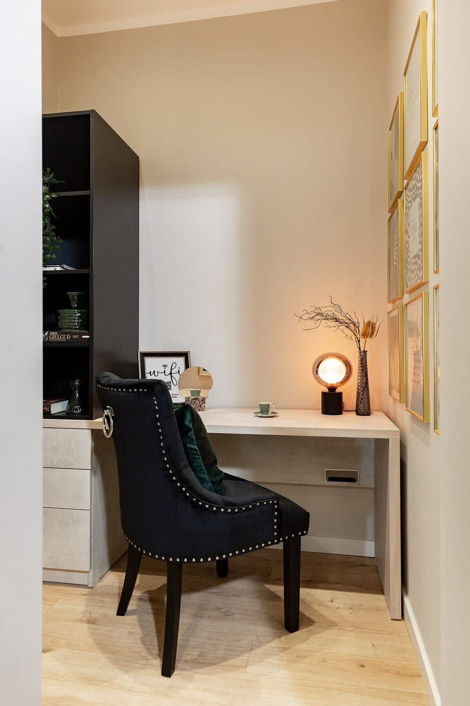 Ignite productivity in our stylish work nook, where functionality meets modern sophistication.