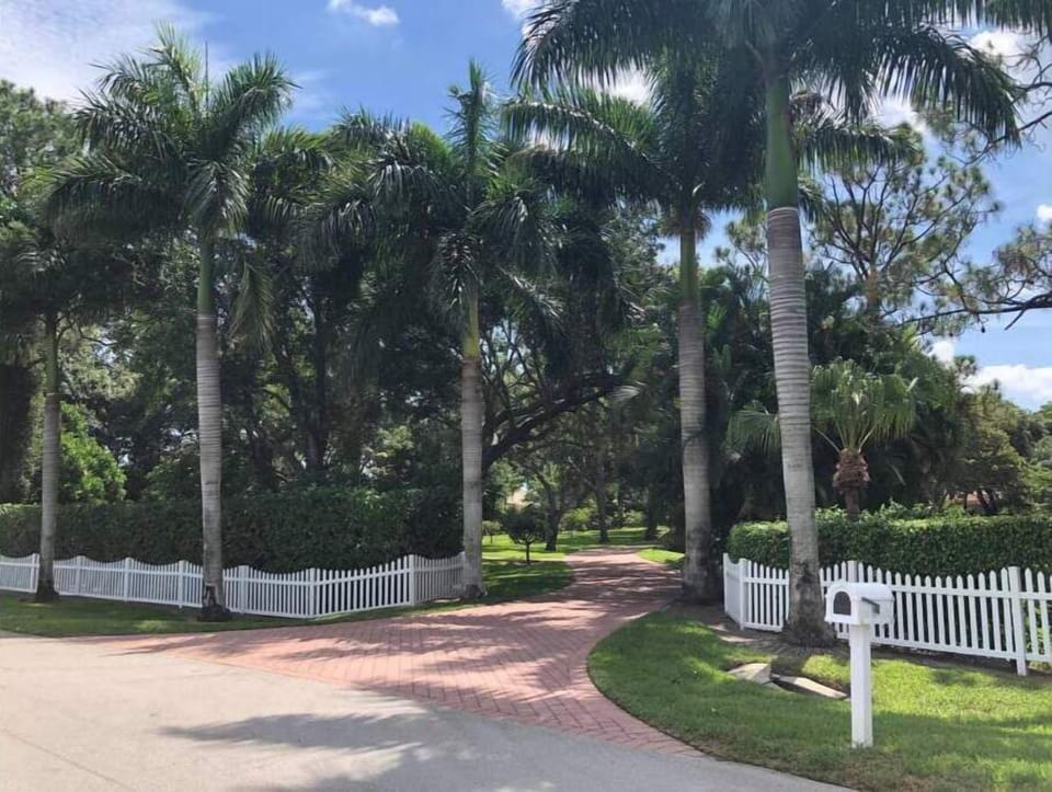 Driveway entrance to property