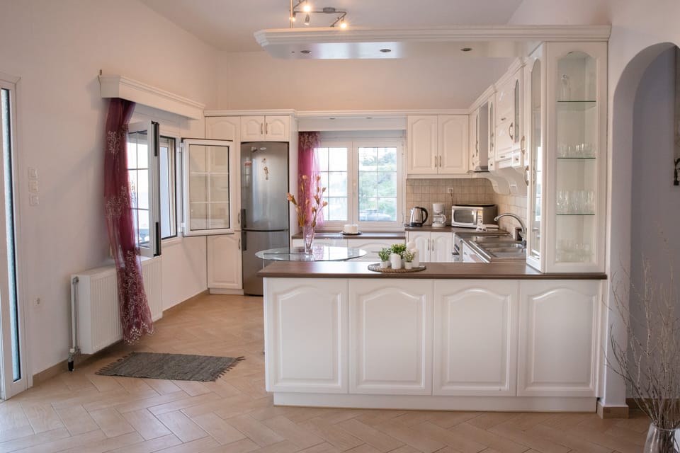 Kitchen with view