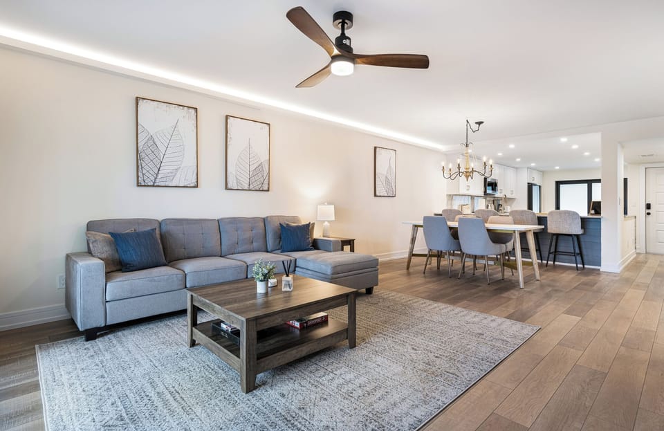 Living Room with dining area