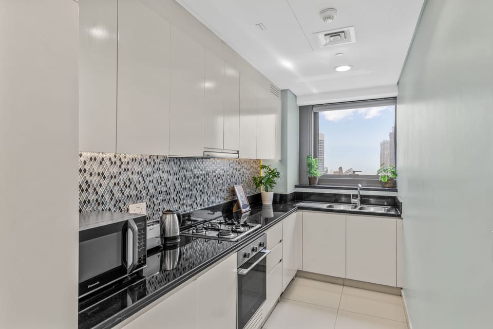 Fully equipped kitchen ready to make your breakfasts delightful.