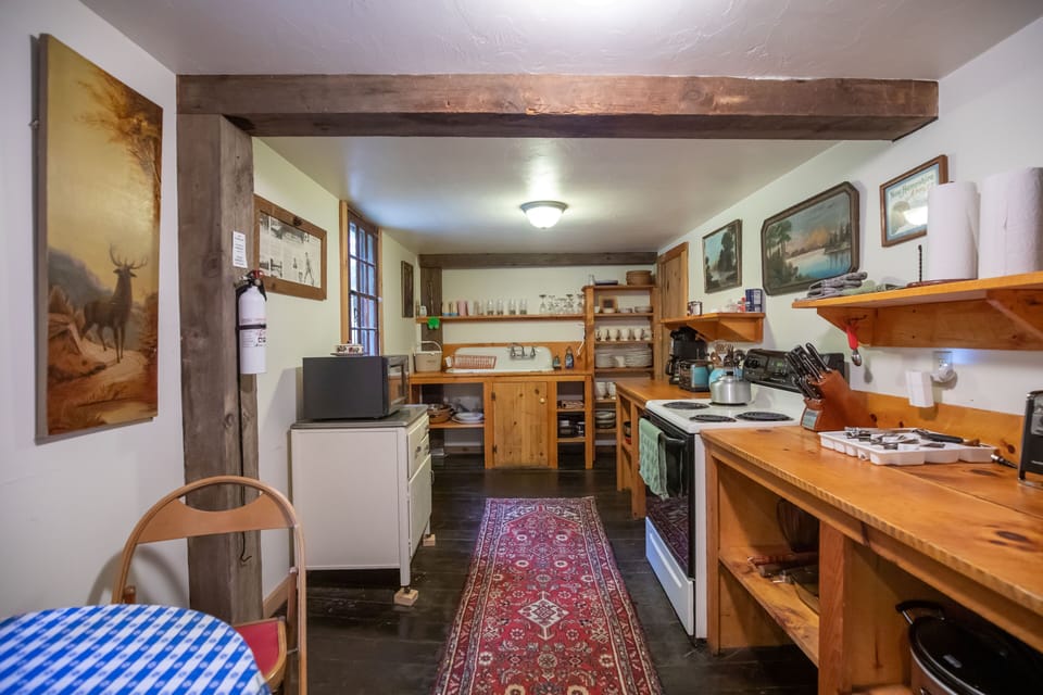 Fully stocked kitchen