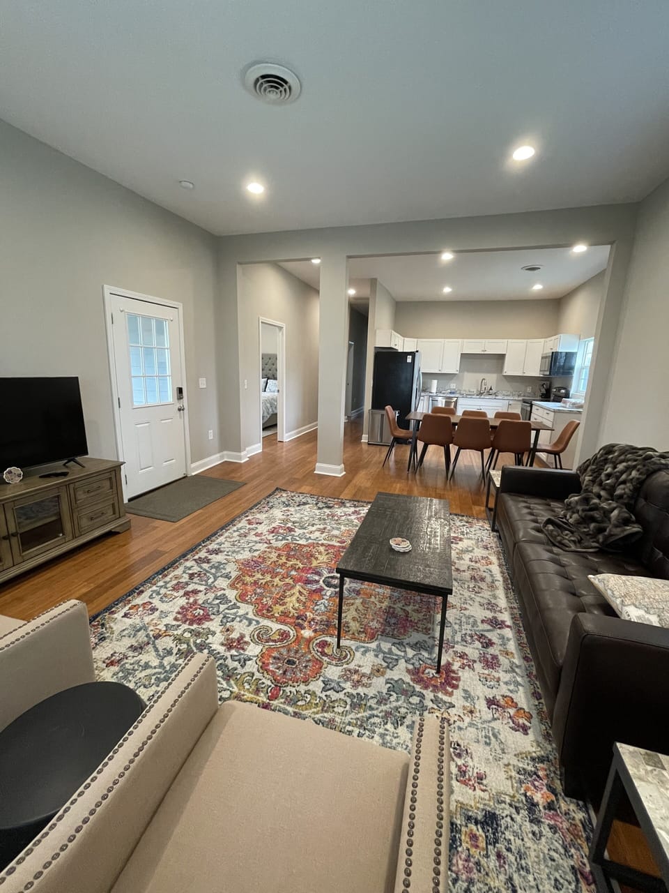 Living Room, Dining Area and Kitchen