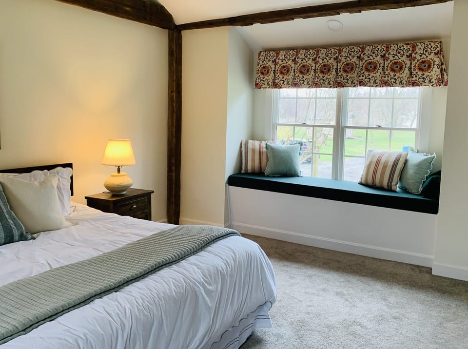 Bedroom 1:  Cozy window seat in 1st floor master 