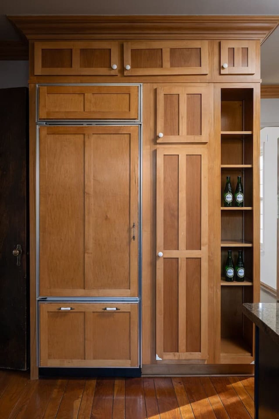 Sub-Zero refrigerator with complimentary drinks