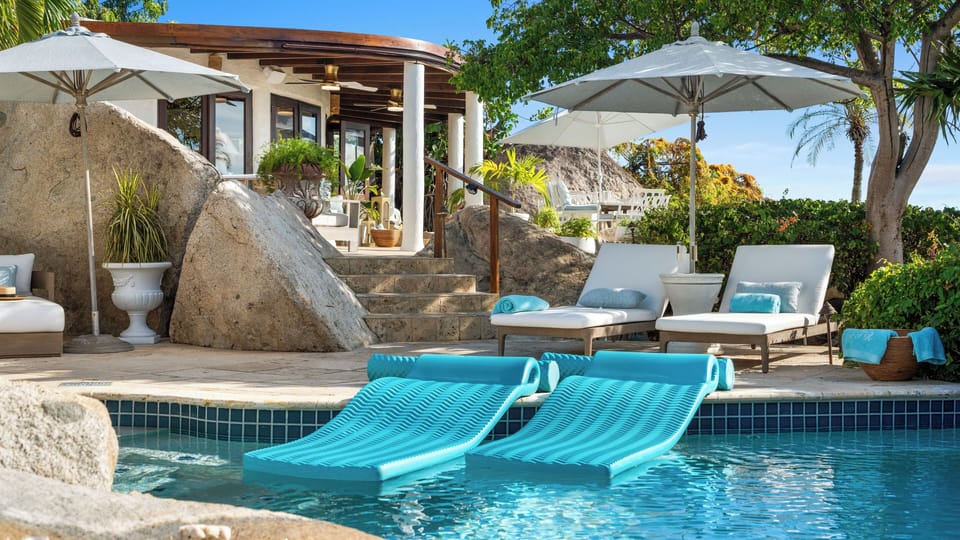 Private Pool nestled among the famous boulders of Virgin Gorda